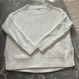 Gap 100% cotton off white sweater